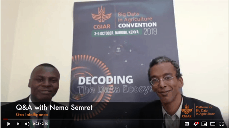 Q&A with Nemo Semret from Gro Intelligence