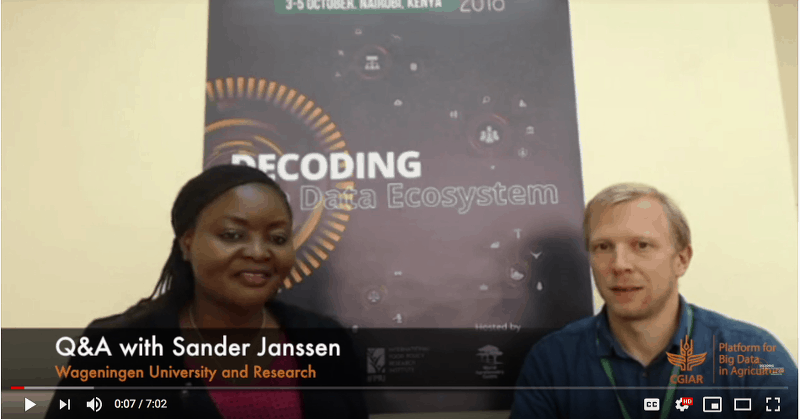 Q&A with Sander Janssen from Wageningen University