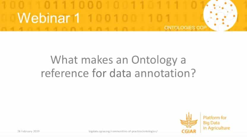 Webinar – What makes an ontology a reference for data annotation?