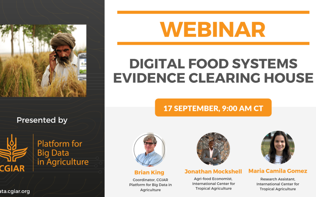 Webinar – Digital Food Systems Evidence Clearing House