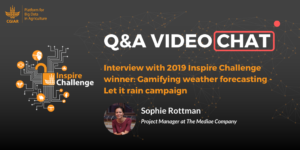 VIDEO: Q&A with Inspire Challenge winner: Gamifying weather forecasting: "Let it rain" campaign