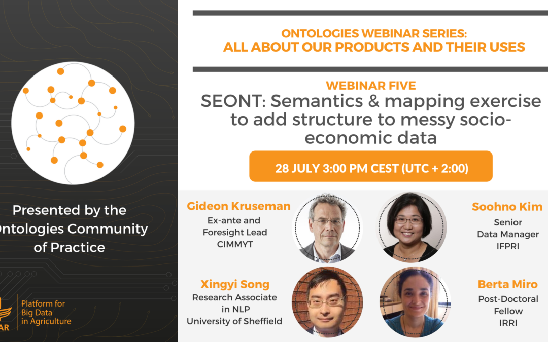 Webinar – SEONT: Semantics & mapping exercise to add structure to messy socio-economic data