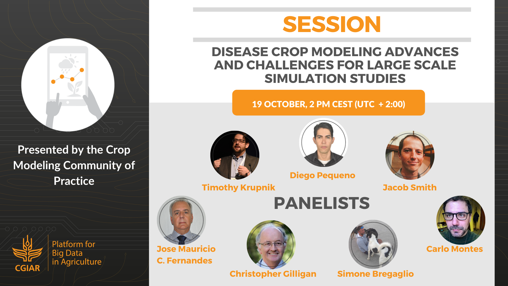 2020 Convention session - Disease Crop Modeling Advances & Challenges for Large-Scale Simulation Studies