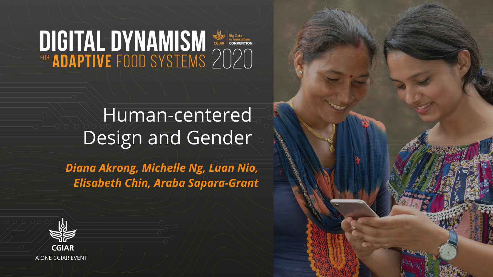 2020 Convention session - Human-centered Design and Gender