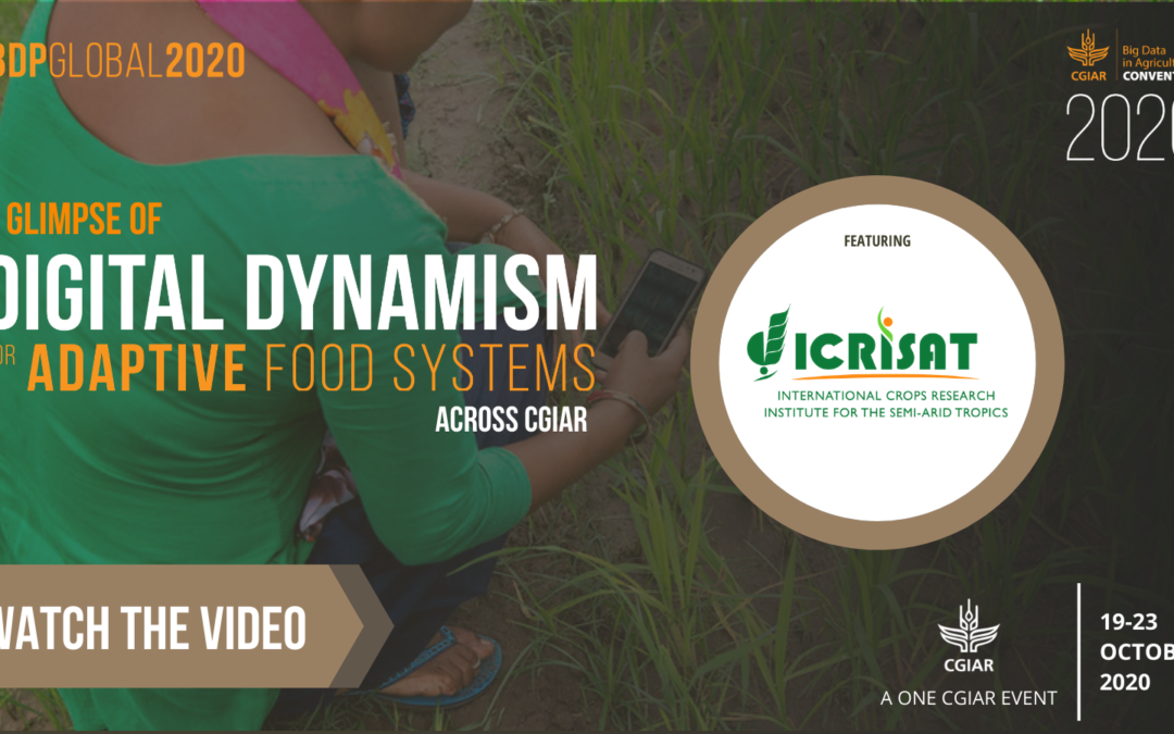 A glimpse of Digital Dynamism for Adaptive Food Systems Across CGIAR: ICRISAT