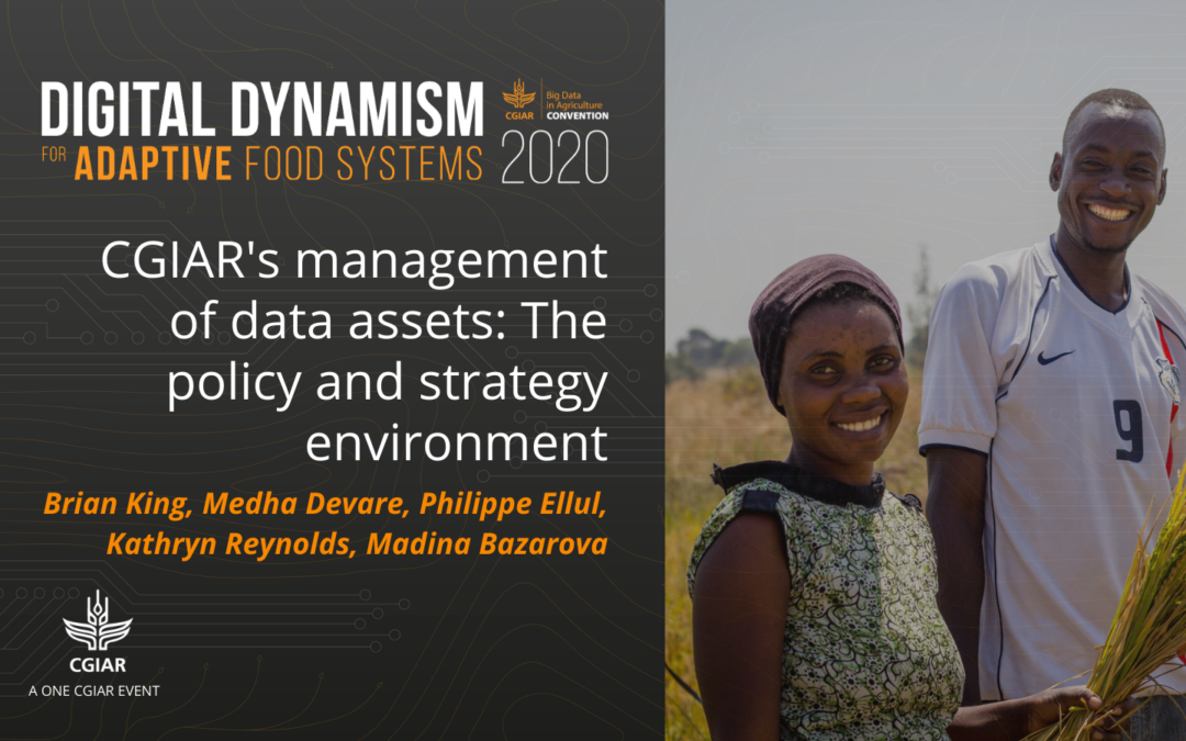 2020 Convention session – CGIAR’s management of data assets