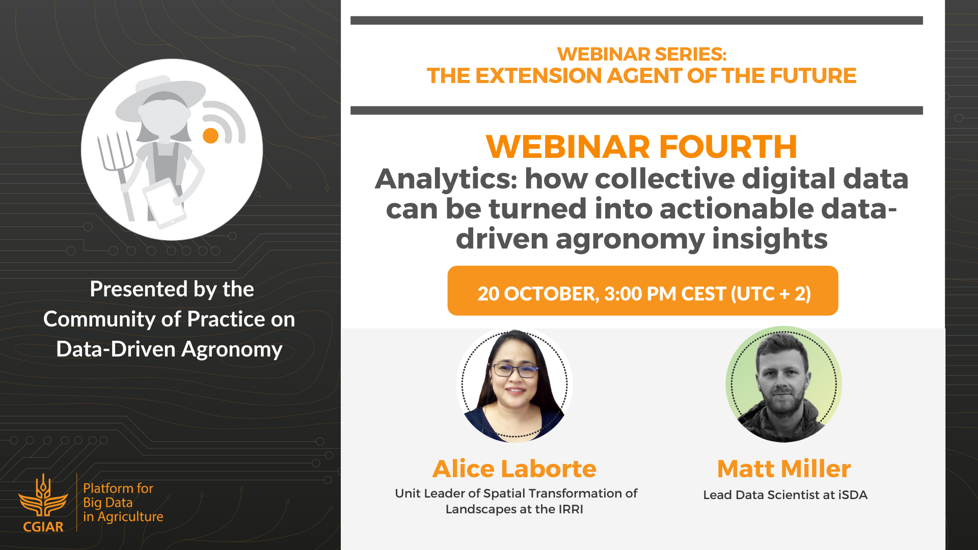 Webinar – Analytics: How collective data can be turned into actionable data driven agronomy insights